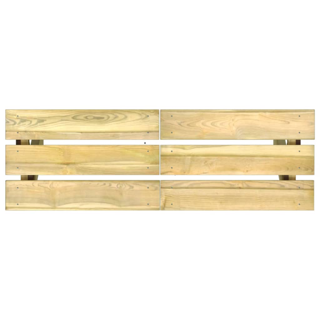 vidaXL Banco de jardim 110 cm madeira de pinho impregnada