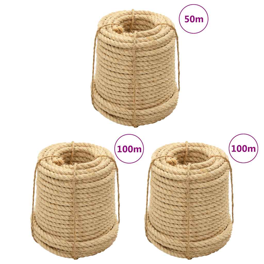 vidaXL Corda 100% sisal 6 mm 100 m