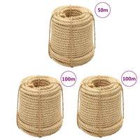 vidaXL Corda 100% sisal 6 mm 100 m