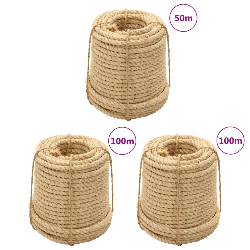 vidaXL Corda 100% sisal 6 mm 100 m