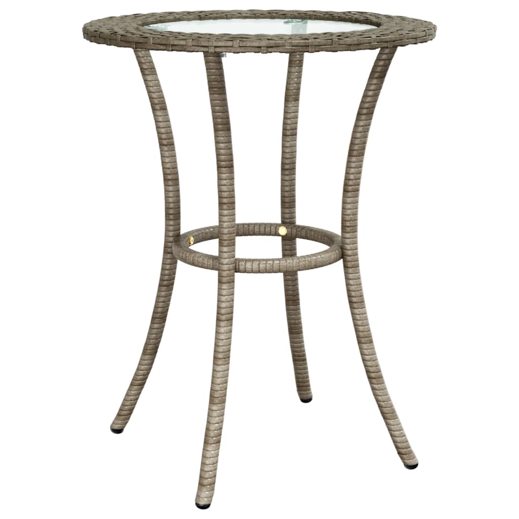 vidaXL 2 pcs conjunto de sofás formato L c/ almofadões vime PE cinza