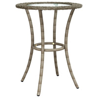 vidaXL 2 pcs conjunto de sofás formato L c/ almofadões vime PE cinza