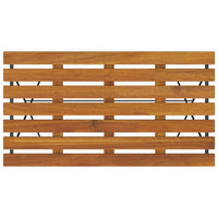 vidaXL Mesa de bistrô dobrável 100x54x71 cm acácia maciça e aço