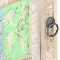 vidaXL Mesa de cabeceira 40x30x50 cm madeira de acácia áspera