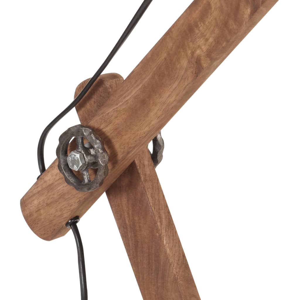 vidaXL Candeeiro de secretária redondo industrial 58x18x90cm E27 preto