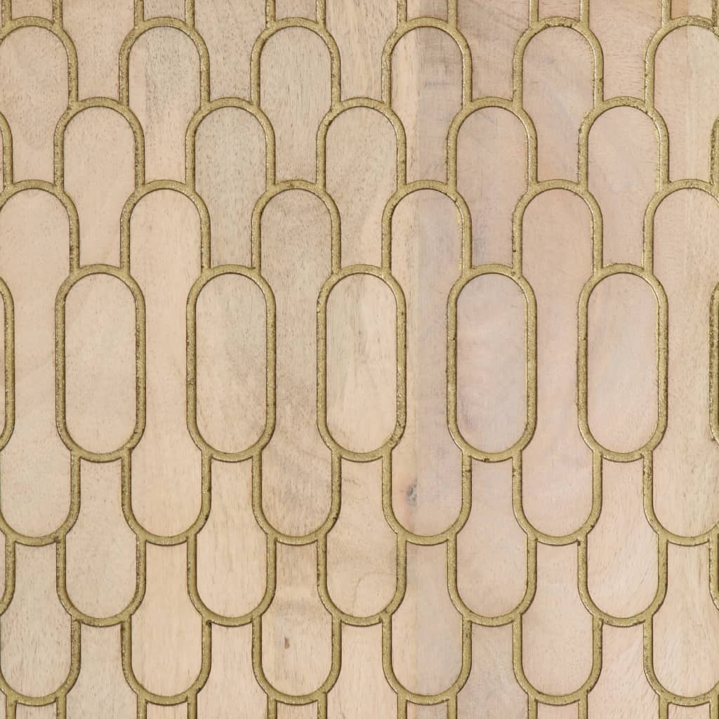 vidaXL Móveis de apoio 3 pcs 60x33x75 cm madeira de mangueira maciça