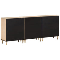 vidaXL Móveis de apoio 3 pcs 60x33x75 cm madeira de mangueira maciça