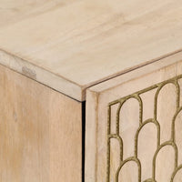 vidaXL Móveis de apoio 3 pcs 60x33x75 cm madeira de mangueira maciça