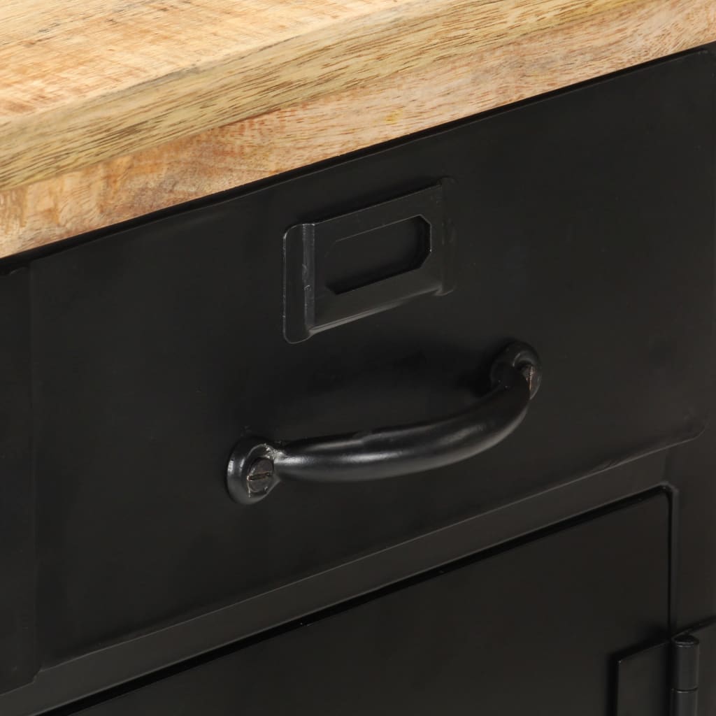 vidaXL Aparador 60x30x76 cm madeira de mangueira áspera