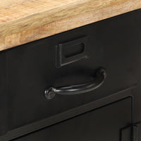 vidaXL Aparador 60x30x76 cm madeira de mangueira áspera