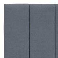 vidaXL Estrutura de cama sem colchão Hanko 100x203 cm veludo cinza-escuro