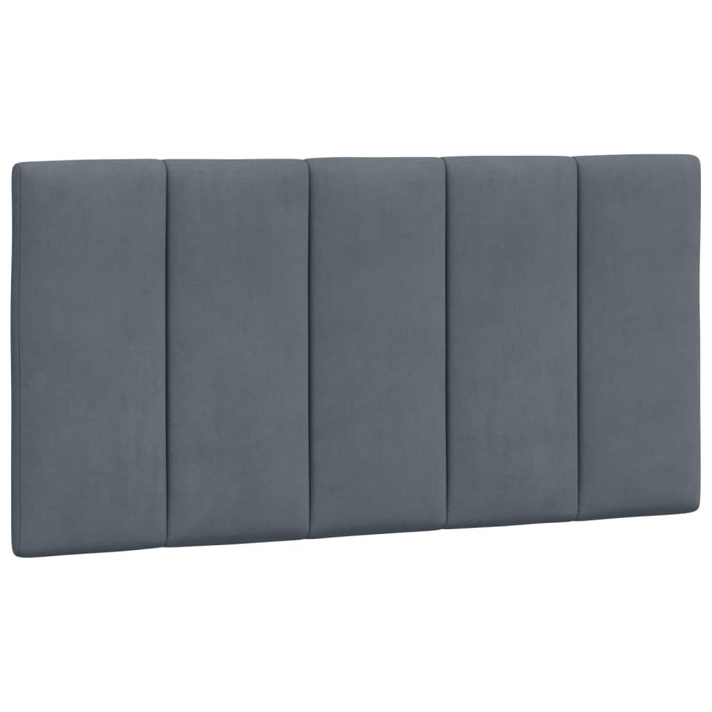 vidaXL Estrutura de cama sem colchão Hanko 100x203 cm veludo cinza-escuro