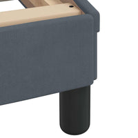 vidaXL Estrutura de cama sem colchão Hanko 100x203 cm veludo cinza-escuro