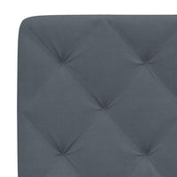 vidaXL Estrutura de cama sem colchão 100x203 cm veludo cinza-escuro