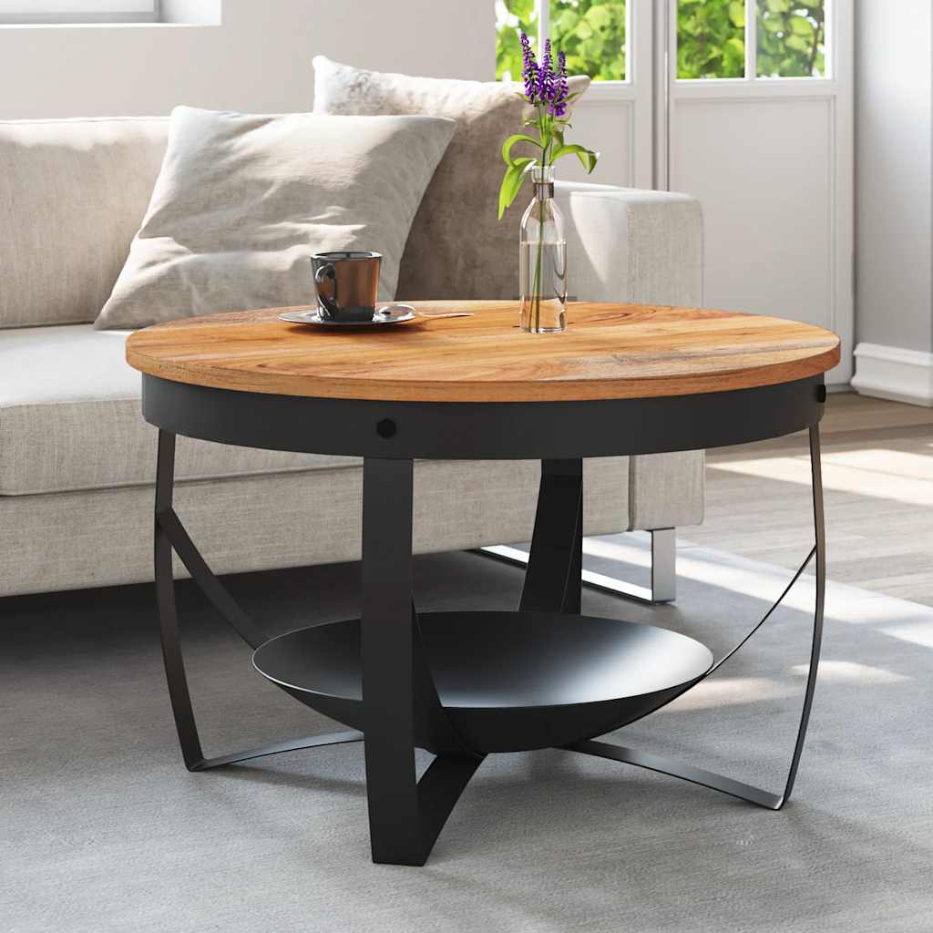 vidaXL Mesa de centro madeira reciclada maciça 60x40 cm