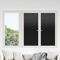 vidaXL Película para janela estática 45x500 cm PVC preto fosco