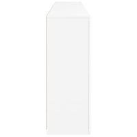 vidaXL Aparador com luzes LED 202x37x100 cm branco