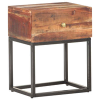 vidaXL Mesa de cabeceira 40x30x50 cm madeira de acácia áspera