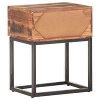 vidaXL Mesa de cabeceira 40x30x50 cm madeira de acácia áspera