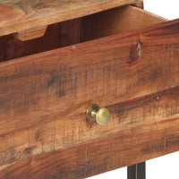 vidaXL Mesa de cabeceira 40x30x50 cm madeira de acácia áspera