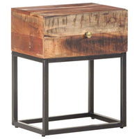 vidaXL Mesa de cabeceira 40x30x50 cm madeira de acácia áspera