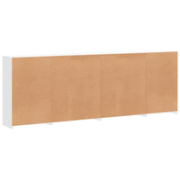 vidaXL Aparador com luzes LED 283x37x100 cm branco