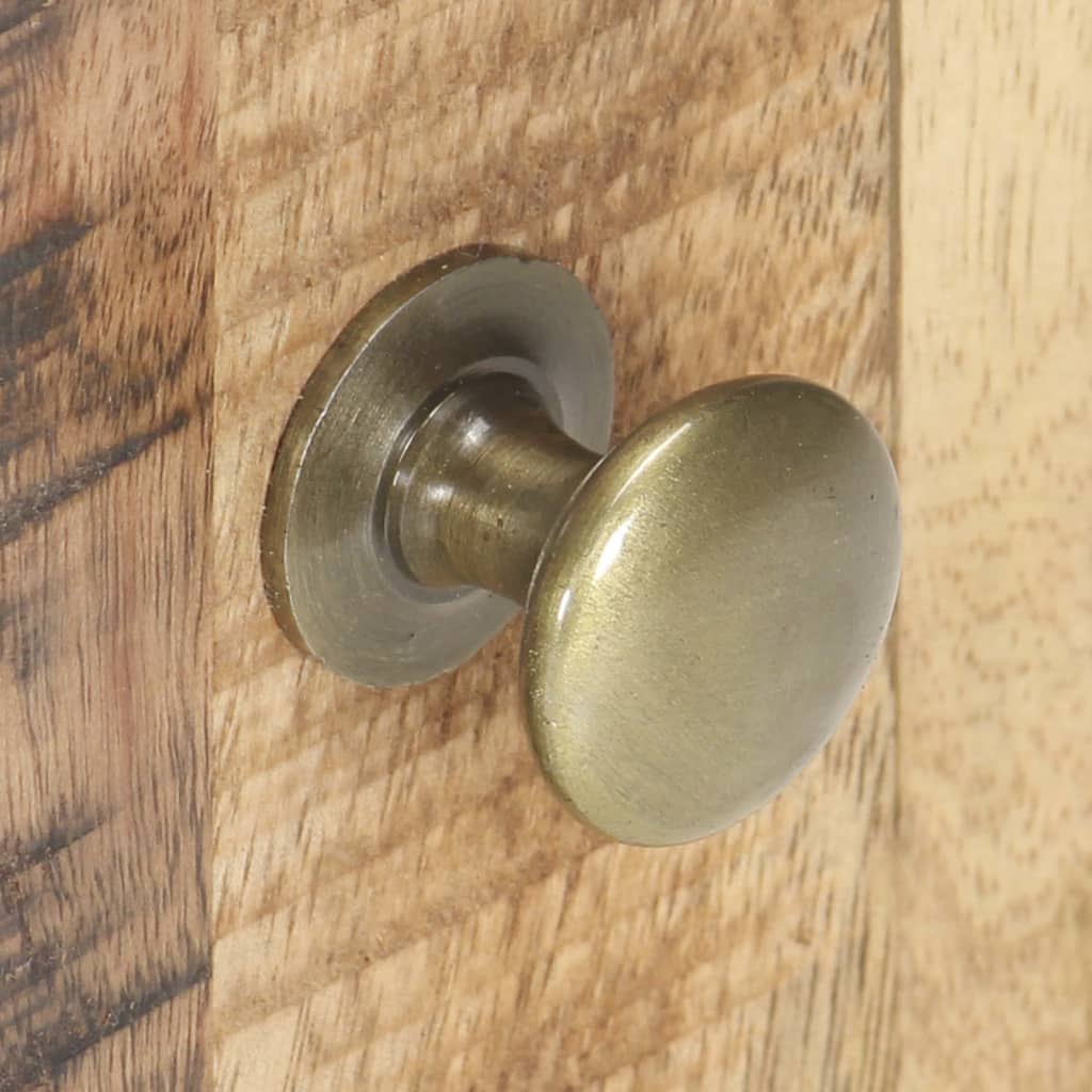 vidaXL Mesa de cabeceira 40x30x50 cm madeira de mangueira áspera