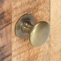 vidaXL Mesa de cabeceira 40x30x50 cm madeira de mangueira áspera