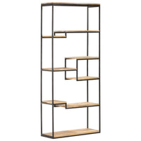 vidaXL Estante 80x30x180 cm madeira de mangueira áspera