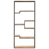 vidaXL Estante 80x30x180 cm madeira de mangueira áspera