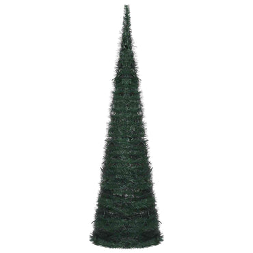 vidaXL Árvore de Natal with LED String Lights Verde 150 x 150 cm PVC
