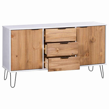 vidaXL Buffet New York 130,6 x 43 x 73,6 cm Madeira de pinho maciça
