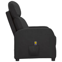 vidaXL Poltrona de massagens couro artificial preto