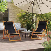 vidaXL Cadeira de praia dobrável madeira eucalipto maciça/tecido creme
