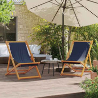 vidaXL Cadeira de praia dobrável madeira eucalipto maciça/tecido creme
