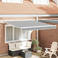 vidaXL Toldo retrátil automático 400x300 cm laranja e castanho