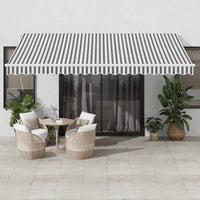 vidaXL Toldo retrátil manual 300x250 cm laranja e castanho