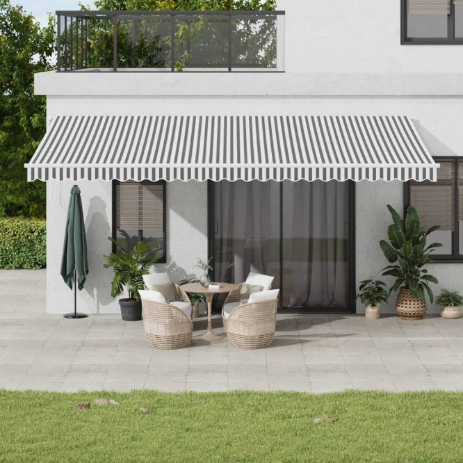 vidaXL Toldo retrátil manual 300x250 cm laranja e castanho