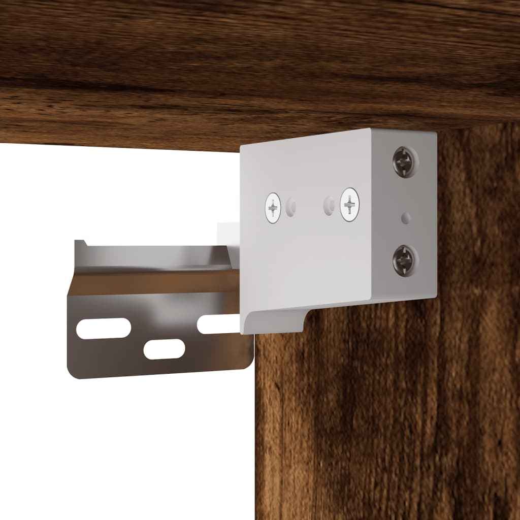 vidaXL 5 pcs móveis de parede p/ TV derivados madeira carvalho fumado