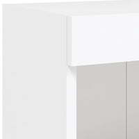 vidaXL 6 pcs conjunto de móveis de parede para TV com luzes LED branco