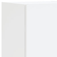 vidaXL 7 pcs conjunto de móveis de parede para TV com luzes LED branco