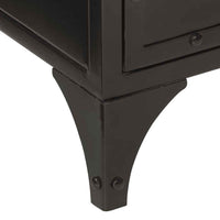 vidaXL 2 pcs conj. móveis p/ casa de banho ferro e mangueira maciça