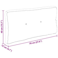 vidaXL Almofadões para móveis de paletes 7 pcs tecido cinzento