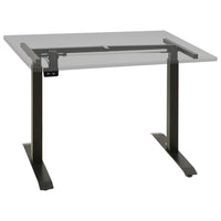 vidaXL Estrutura mesa motorizada elétrica c/ altura ajustável preto