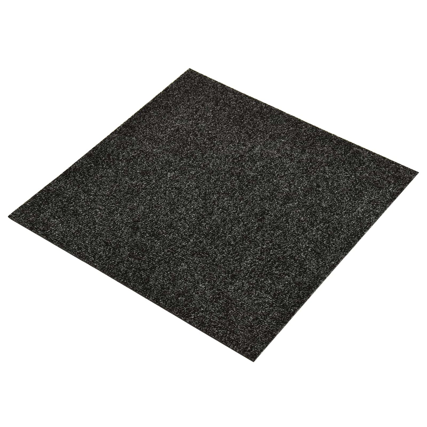 vidaXL Tapete 20 pcs Preto 50 x 50 x 0,5 cm Betume