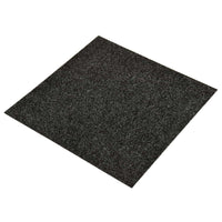 vidaXL Tapete 20 pcs Preto 50 x 50 x 0,5 cm Betume