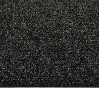 vidaXL Tapete 20 pcs Preto 50 x 50 x 0,5 cm Betume