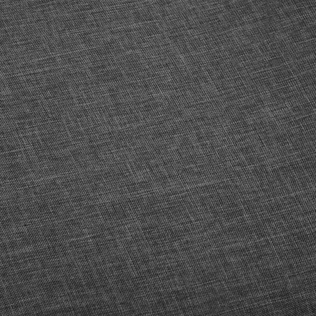 vidaXL Cadeiras de jantar 2 pcs tecido cinzento-escuro