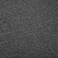 vidaXL Cadeiras de jantar 2 pcs tecido cinzento-escuro