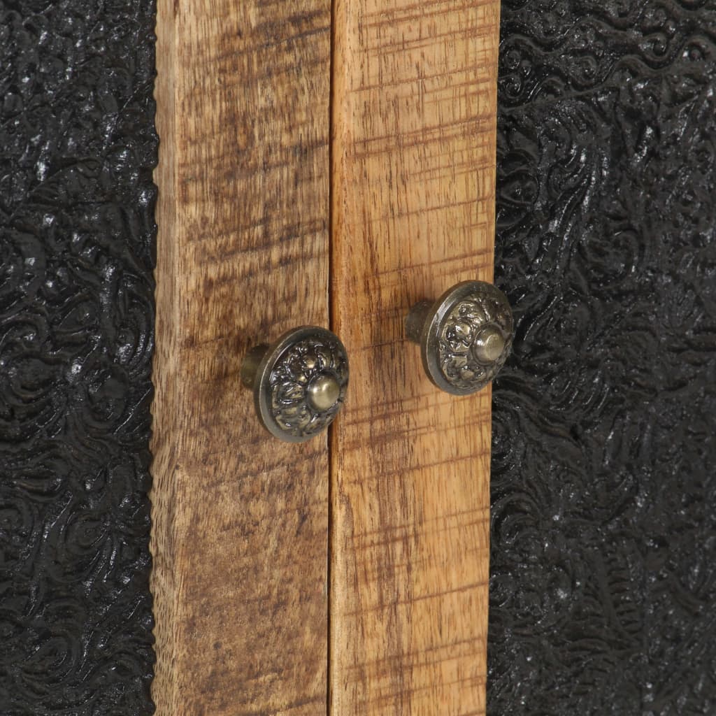 vidaXL Aparador 60x35x75 cm madeira de mangueira áspera